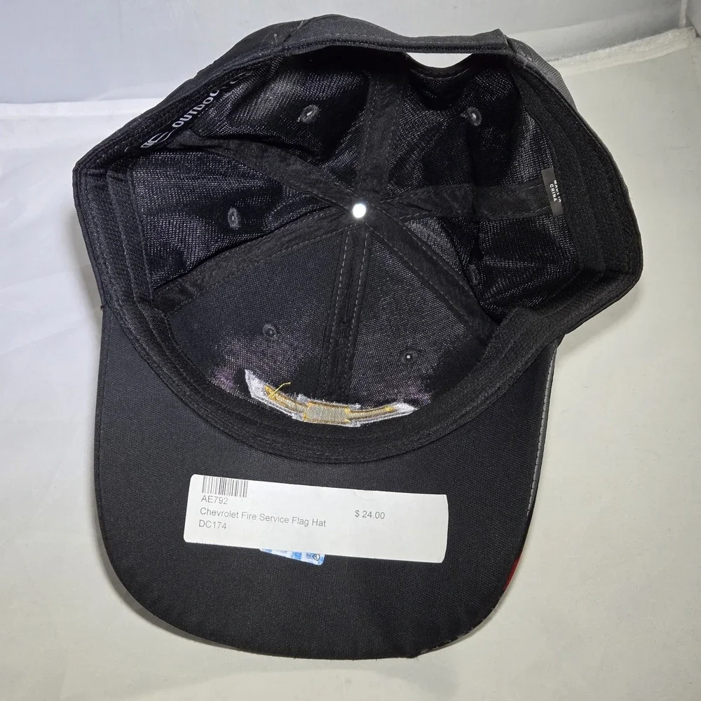 Chevrolet Fire Service Flag Hat GM Car Truck‎ Motors Logo Mens Strapback Cap